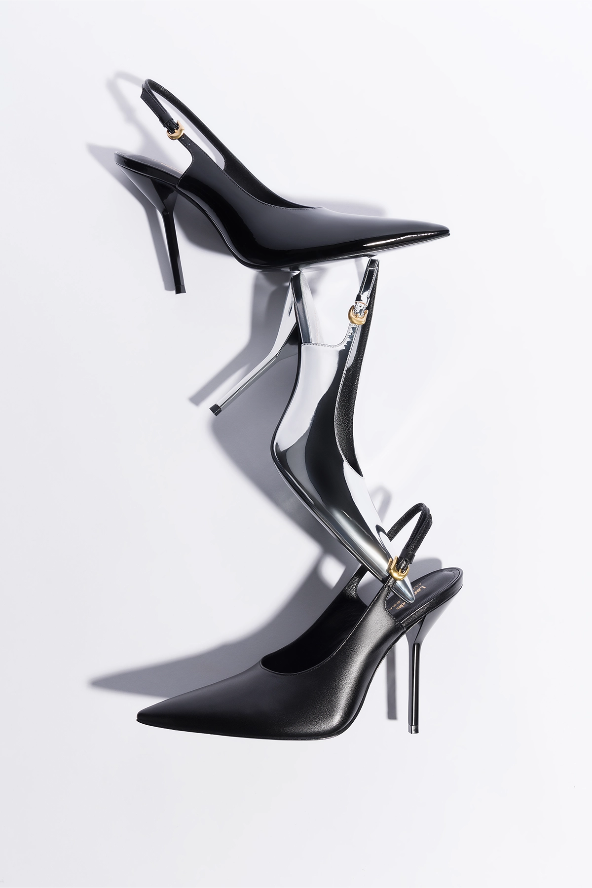 Larroudé x Altuzarra Pump In Black Patent Leather - Image 7
